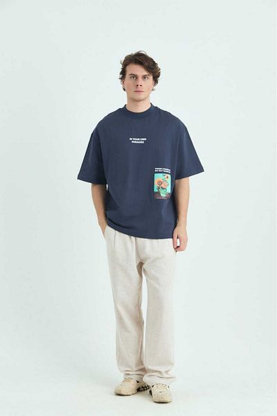 Saw Paradise Van Gogh Black Oversize Tshirt 4770