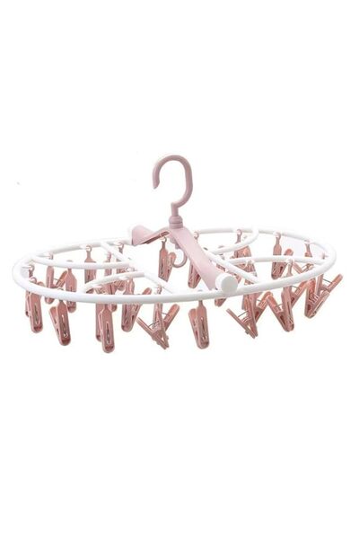 Generic مشابك تجفيف الملابس القابلة للطي من MuHadJiya، شماعات بلاستيكية لتجفي...