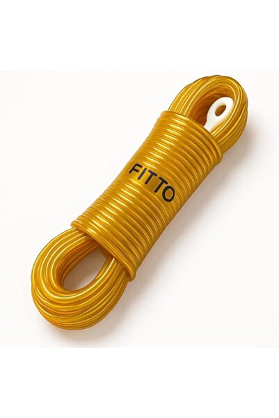 Generic حبل غسيل FITTO بطول 20 مترًا بقلب فولاذي - حبل غسيل أصفر بسمك 3.5 مم ...