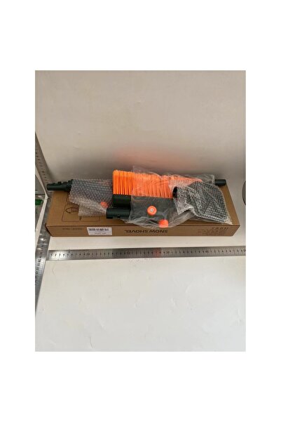 Flippy Two-Head Car Snow Scraper, Long Ergonomic Detachable Handle, 48–78 cm, Dark Green