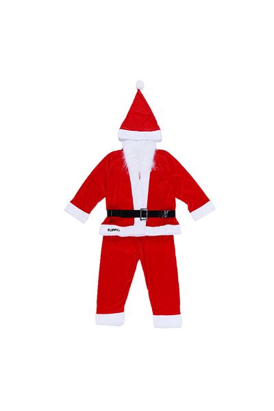 Teo Santa Claus Costume for Boys, 4-6 years, 5 pieces, Velvet