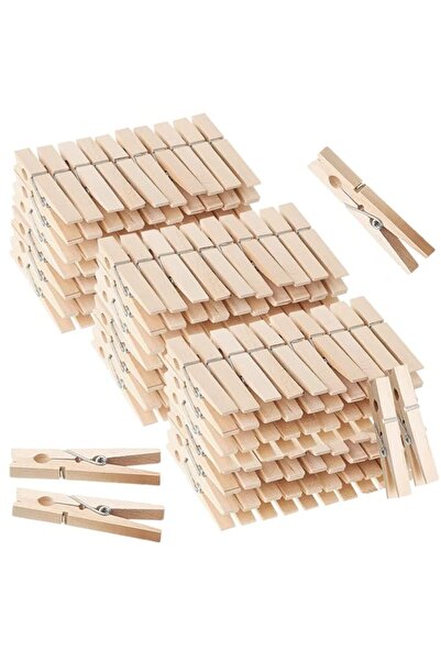 Generic مشابك غسيل خشبية، مشابك غسيل خشبية مقاس 2.9 بوصة، مشابك غسيل خشبية طب...