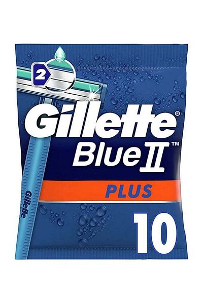 Gillette Blue II Plus Disposable Razor Pack of 10