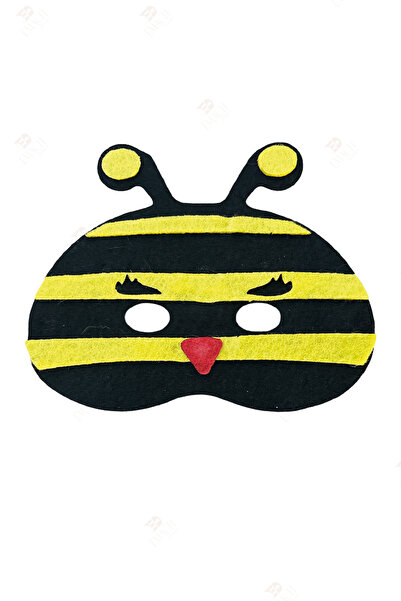 Emach Dizayn Arı Vız Vız Kaliteli Keçe Hayvan Figürlü Maske