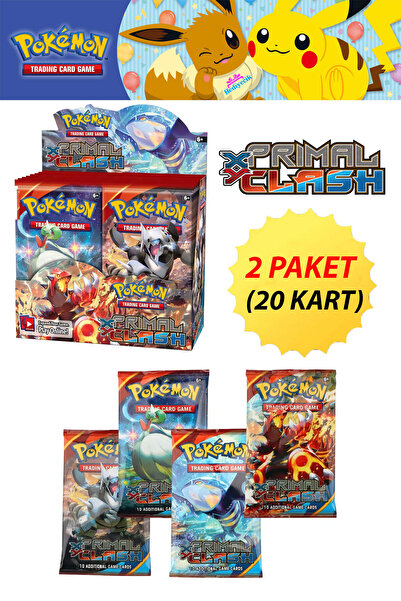 hediyecik بطاقة تعزيز بوكيمون Tcg Xy Primal Clash - بطاقات لعبة بوكيمون 2 حزم...