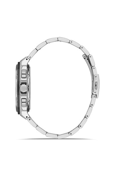 FERRO Silver Steel Cord Men's Wristwatch Fm11590Awt-J2 Functions Active 3 Atm Water Resistant