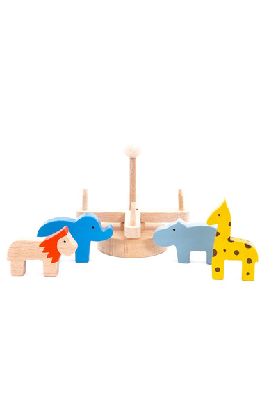 BALATOYZ Wooden Wild Animals Ferris Wheel