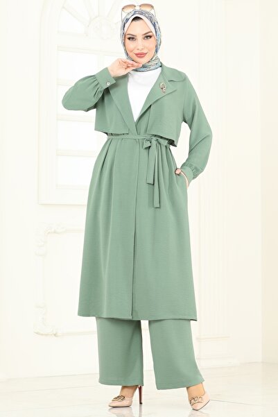 ModaMerve Bolero Detaylı Aerobin Takım 8006TRT545-MS Çağla