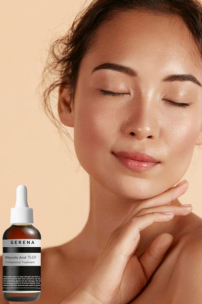 serena beauty 10% Glycolic Acid Serum – Skin Renewing Peeling Effect Serum - 50 ml - Chemical Peeling