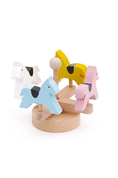 BALATOYZ Wooden Cute Horses Ferris Wheel