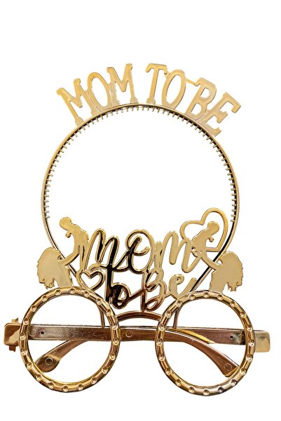 kidspartim Set de ochelari Mika Mom To Be Crown Aur