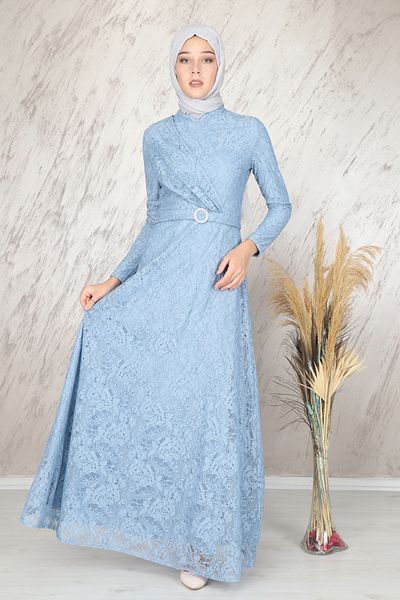 Skygo Ahunisa Tanem Evening Dress Baby Blue 6525