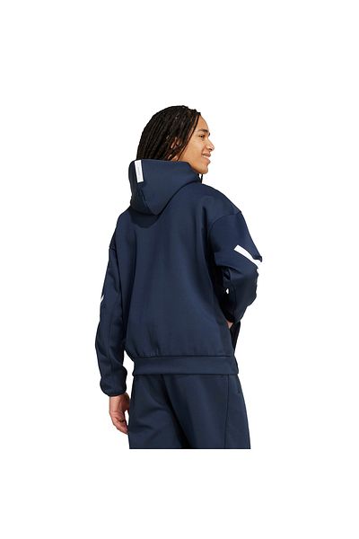 adidas Z.N.E. Full-Zip Men's Navy Blue Casual Style Sweatshirt Jw4718