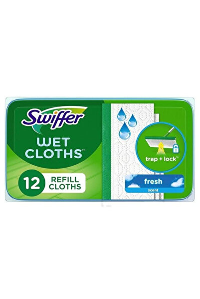 Swiffer 12-Piece Fresh Scent Wet Mopping Cloths 10 x 8inch