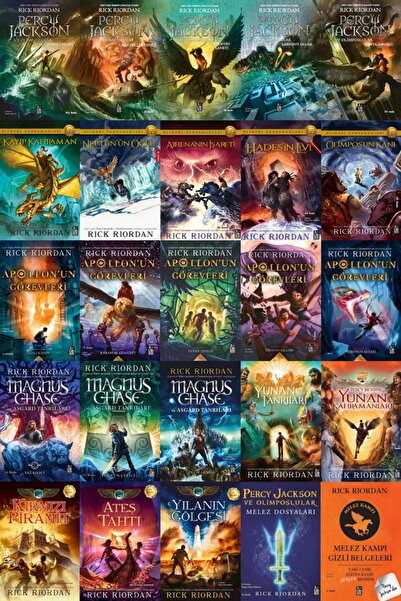 XLibris Rick Riordan Percy Jackson 25 Kitap Takım