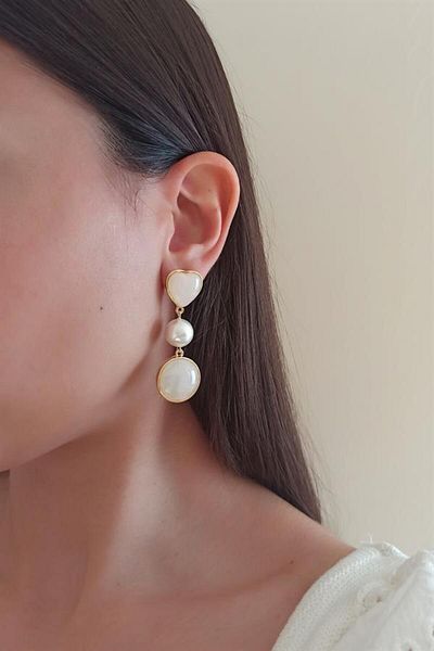By Zeyna Aksesuar Women's Vip Series Special Design Earrings
