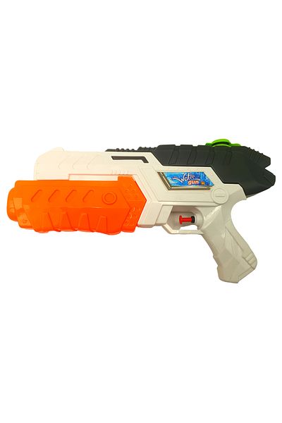LUDIRO Pistol Jucarie cu Apa, cu Rezervor, Alb Portocaliu, 32x5x18 cm, + 3 Ani