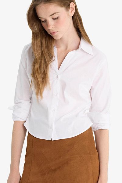 DeFacto White Women's Shirt Y3128Az/Wt36