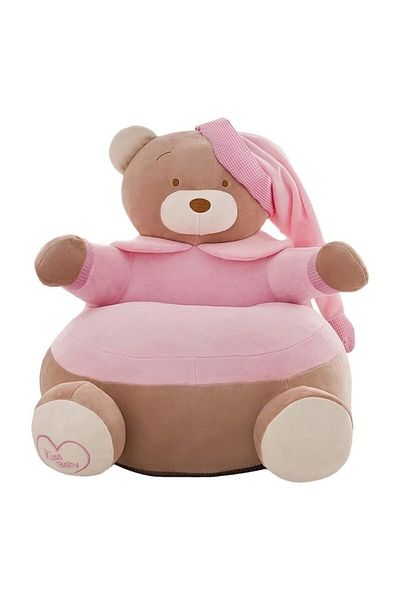 OEM Plush armchair, Teddy Bear, pink, 60 cm, 1 year+