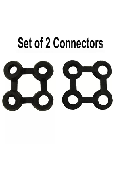 Luance Interlocking Rubber Door Mat Connectors 2.9 x 2.9inch