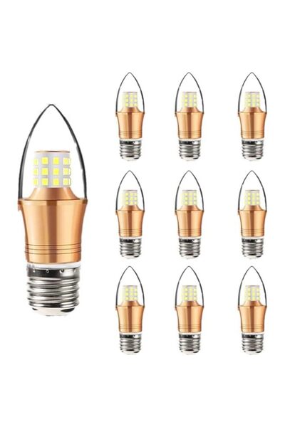 Generic مجموعة من 10 لمبات ذرة LED فائقة السطوع E27 من SYOSI، لمبة LED بيضاء ...