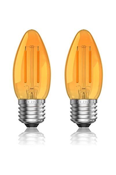 Generic 2W E27 LED Vintage Light Candle Bulbs - E27 Edison Screw LED Bulb Ult...