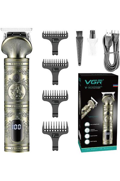 VGR V-962 Profer Digital Display Blades USessional Pro Self Haircut Hair Clipper