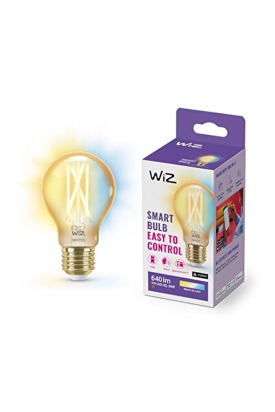 Generic مصباح WiZ أبيض قابل للضبط، E27، لمبة Edison برغي ذكية، متصلة بالواي ف...