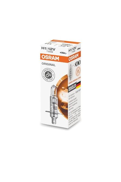 Generic مصباح هالوجين أمامي من OSRAM ORIGINAL LINE 12V، H1، لسيارات الركاب، 6...