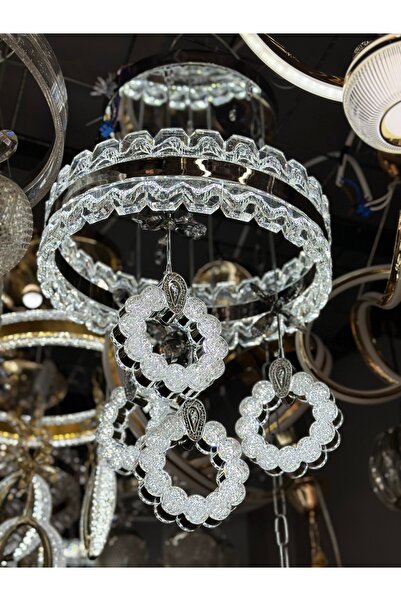 Led 4SARKIT LÜX ÇEMBERLİ AVİZE 3 IŞIK SEÇENEĞİ