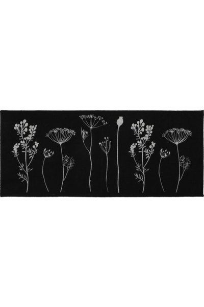 Luance سجادة مطبخ مستطيلة مطبوعة بزهور برية من هيربيير، 50 × 120 سم