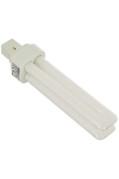 Generic مصباح فلورسنت مدمج من أوسرام، 18 وات، ثنائي السنون، أبيض دافئ