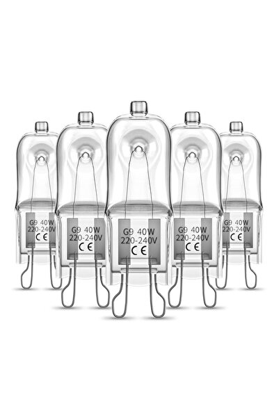 Generic Bonlux G9 Halogen Bulbs 40w, Dimmable G9 Bulbs Warm White 2700k 450lm...