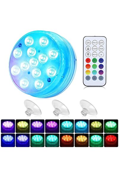 Generic ELECDON Submersible LED Lights with Magnet and Suction Cups, RF Remot...