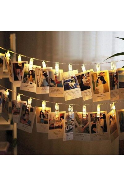 Generic Brand led Photo Clips String Lights Battery Operated Fairy String Lig...