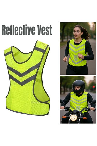Teknik 360 Degree High Visibility Neon Reflective Vest Mesh Fabric Safety Vest