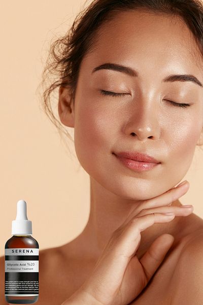 serena beauty 20% Glycolic Acid Serum – Skin Renewing Peeling Effect Serum - 50 ml - Chemical Peeling
