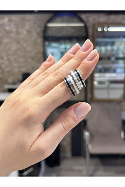 gümüşe dair 925 Ayar Gümüş Beşiktaş Kadın Alyans