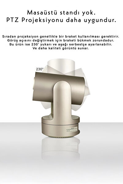 airteknoloji Bataryalı Projeksiyon Cihazı Taşınabilir 4K Destekli 1080P Android Sistemli Projektör