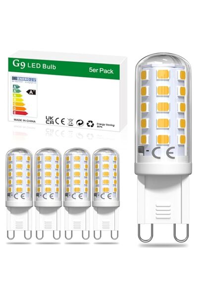 Generic لمبات LED من BrightArk G9، 4 وات، مصابيح إضاءة نهارية قابلة للتعتيم، ...
