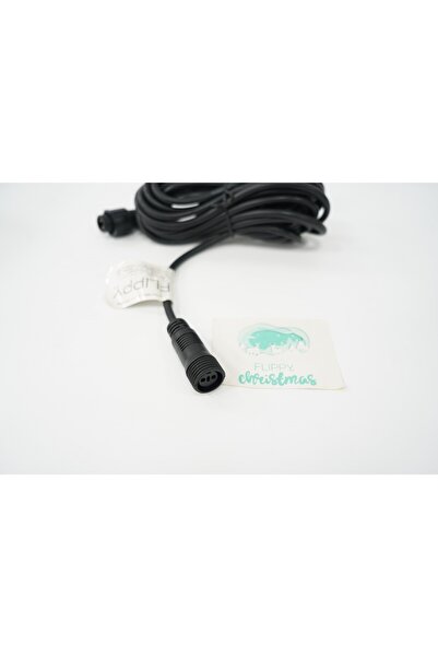 Flippy Power Extension Cord, Flippy, Rubber, 220 Volts, 5 Meters, Black Cable