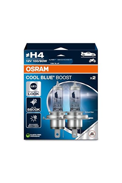Generic مصابيح الهالوجين الأمامية OSRAM COOL BLUE® BOOST، H4، حتى 5500 كلفن، ...