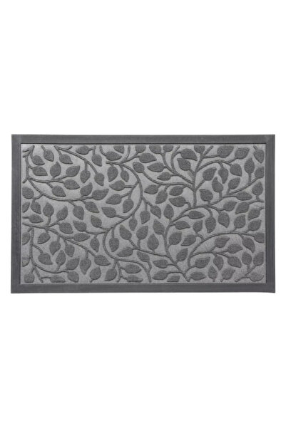 Luance Feuillage Raised Leaf Pattern Rectangular Non-Slip Door Mat 45 x 75cm