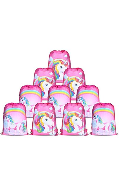 Generic مجموعة من 10 حقائب يونيكورن من eWINNER لمستلزمات حفلات يونيكورن وحقيب...