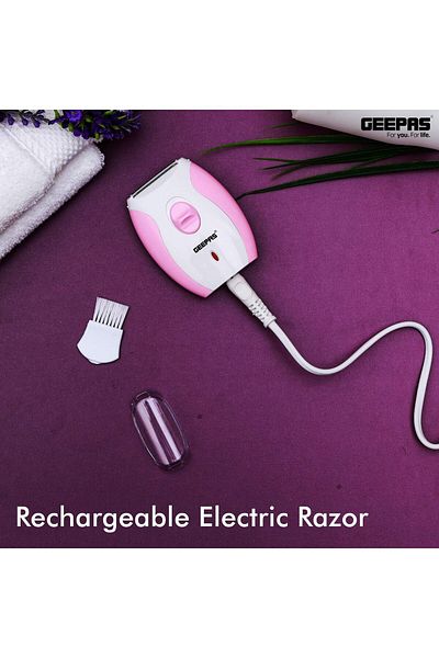 Geepas GLS8691 Lady Shaver - Rechargeable Portable Hair Remover
