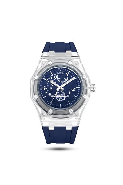catera Luxury watch with blue strap and blue dial EM 021