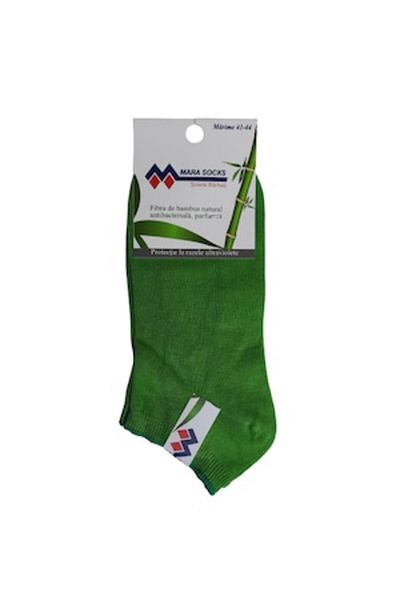 OEM Men's short socks, bamboo, green, size 41-44 EU