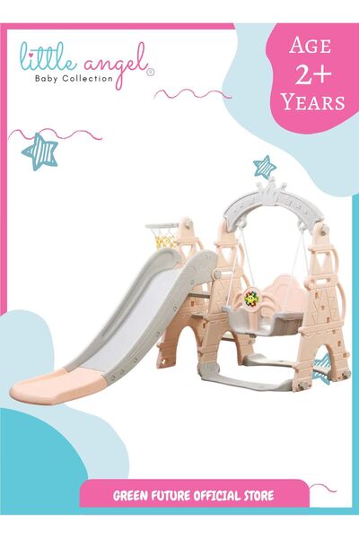 LITTLE ANGEL -Kids Slide And Swing 3-In-1 Activity Playset