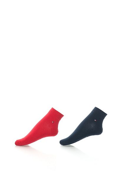 Tommy Hilfiger Set of Short Socks - 2 Pairs, Red, Navy Blue, Size 39-42
