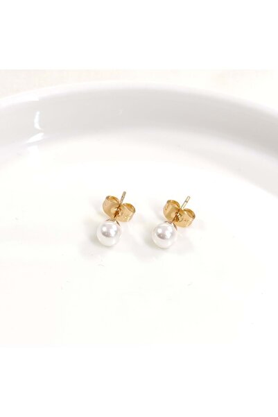 Güler Yüzlü Silver XUPING 6 ملم حلق أظافر لؤلؤي وردي